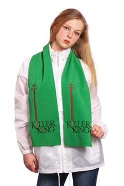 Купить шарф флисовый 15х120 см (однослойный) "Killer King"