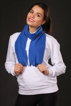 Шарф флисовый однослойный 15х100 см, однотонный#2