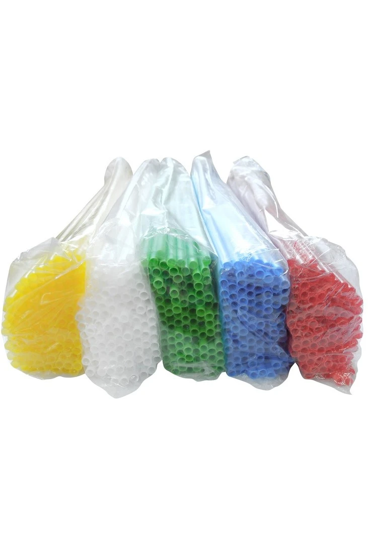 Трубочка пластиковая 38 см, Ø 5 мм, жёлтая#2