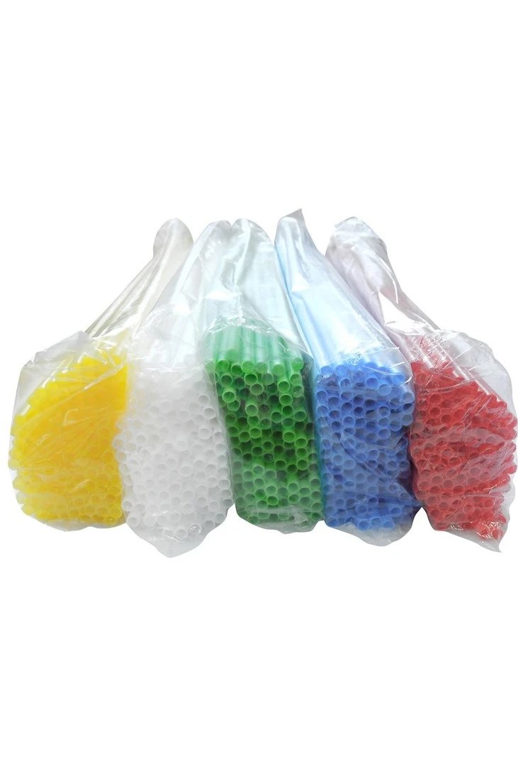 Трубочка пластиковая 38 см, Ø 5 мм, красная#1