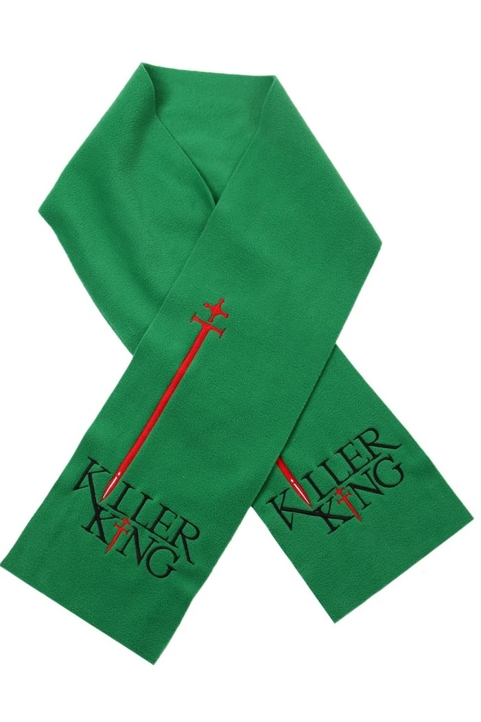 Шарф флисовый однослойный 15х120 см, однотонный "Killer King"#6