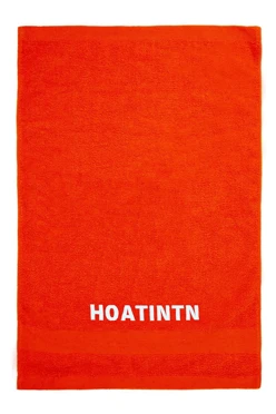 Купить полотенце махровое 50х90 см с вышивкой (Color), красное