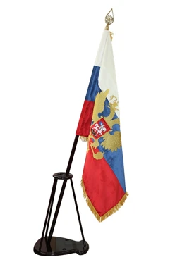 Купить знамя РФ вышитое (натуральный бархат)