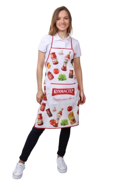 Фартук Аппетит Бокс с прямым низом, с полной запечаткой#2 Фартук Аппетит Бокс с прямым низом, с полной запечаткой#2