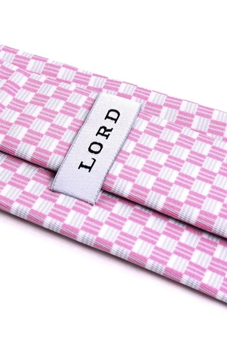 Галстук Босс самовяз из адверты мужской, с полной запечаткой "Pink"#3