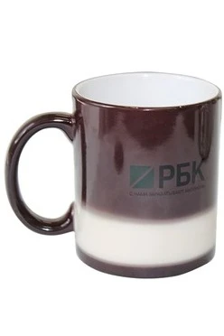 Купить кружку-хамелеон с полной запечаткой "РБК"