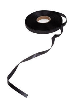 Купить ленту сaтин шириной 10 мм, однотонную черную