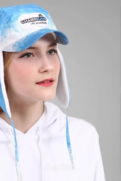 Шапка-ушанка Вилл с козырьком взрослая, с полной запечаткой "Champions"#3 Шапка-ушанка Вилл с козырьком взрослая, с полной запечаткой "Champions"#3