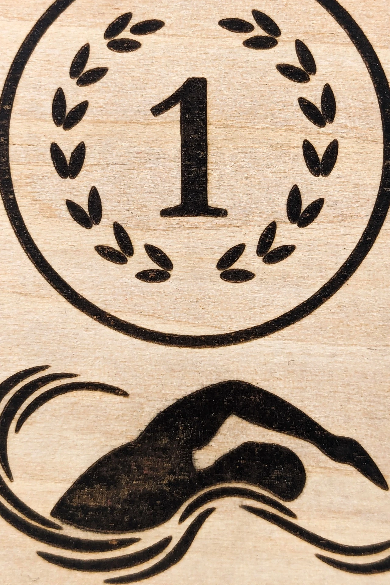 Медаль из фанеры Фигурная МФ7012 70 мм с гравировкой#2