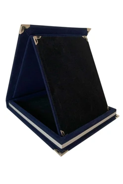 Купить плакетку настольную 13х16 см с футляром, синий