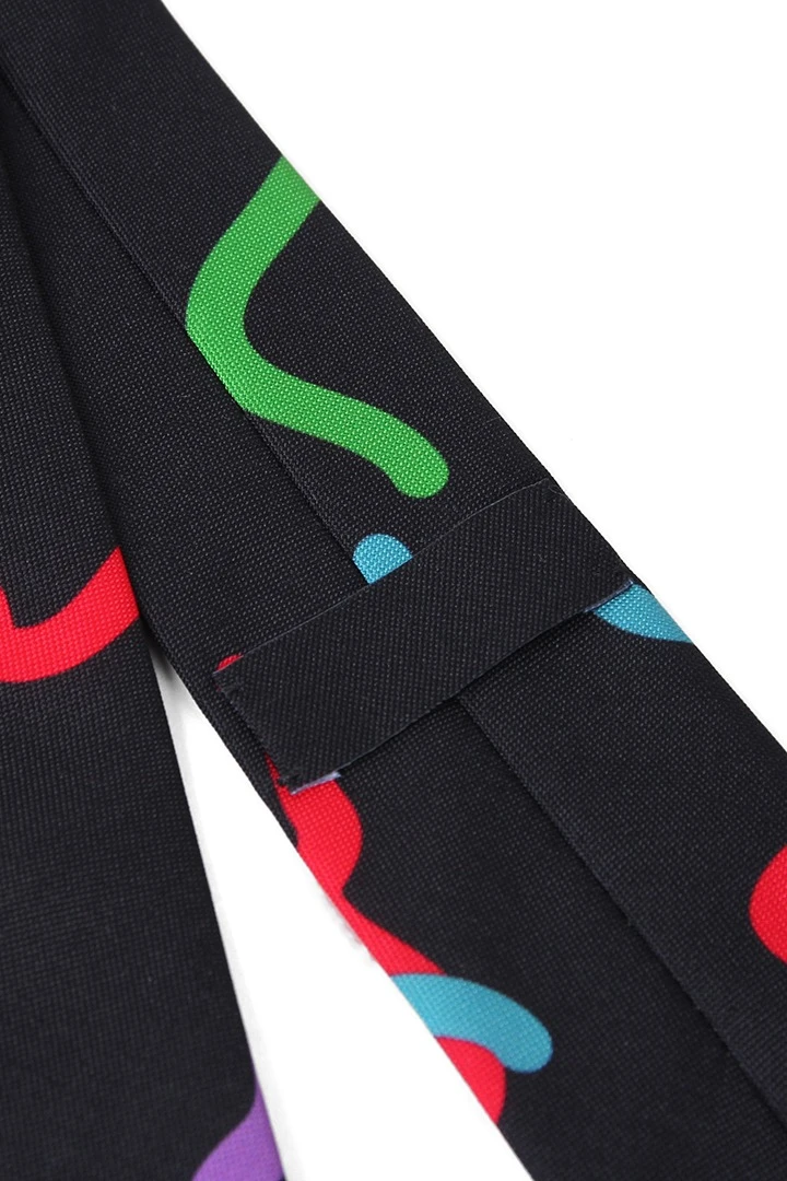 Галстук Слим узкий самовяз мужской, с полной запечаткой "Patterns"#4