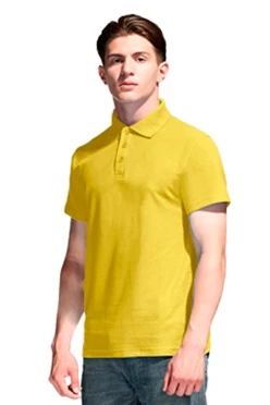Купить поло Нэкст унисекс (Modern) жёлтую