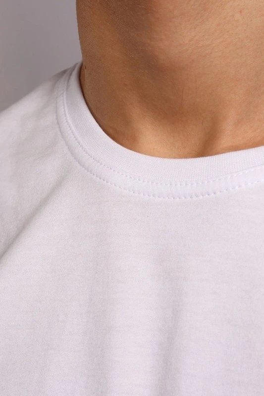 Футболка Премиум унисекс (Modern) однотонная белая (хлопок)#1