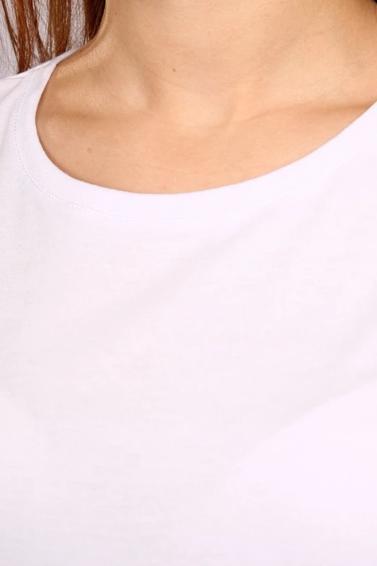 Футболка Премиум женская (Modern) однотонная белая (хлопок)#1