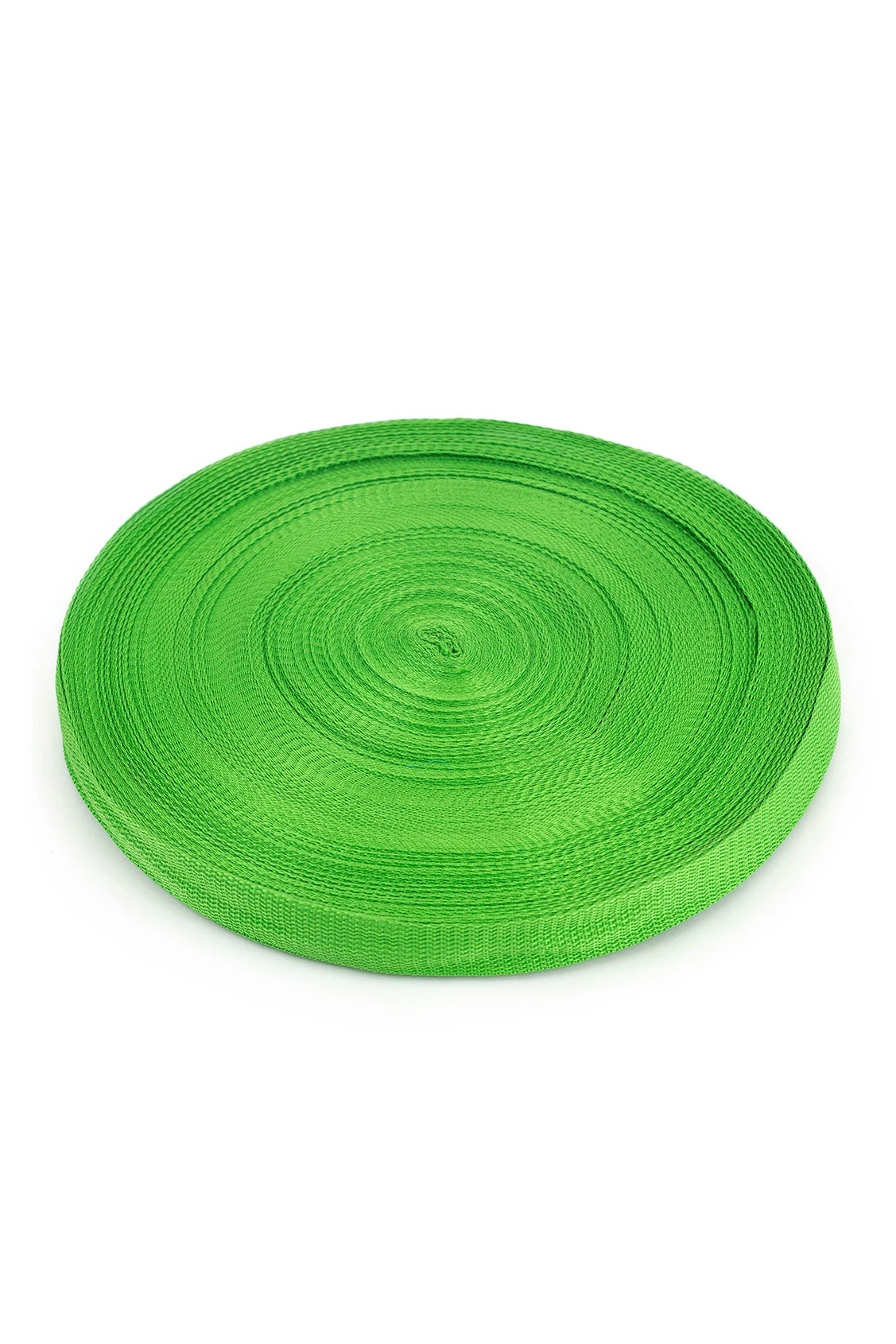 Лента ременная ширина 3 см, oднотонная зеленая#1