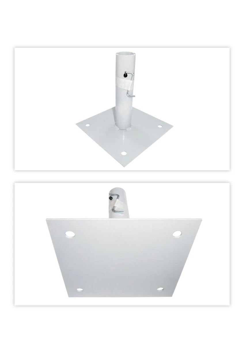 Кронштейн козырьковый на 1 шток с алюминиевым древком 2 м#3