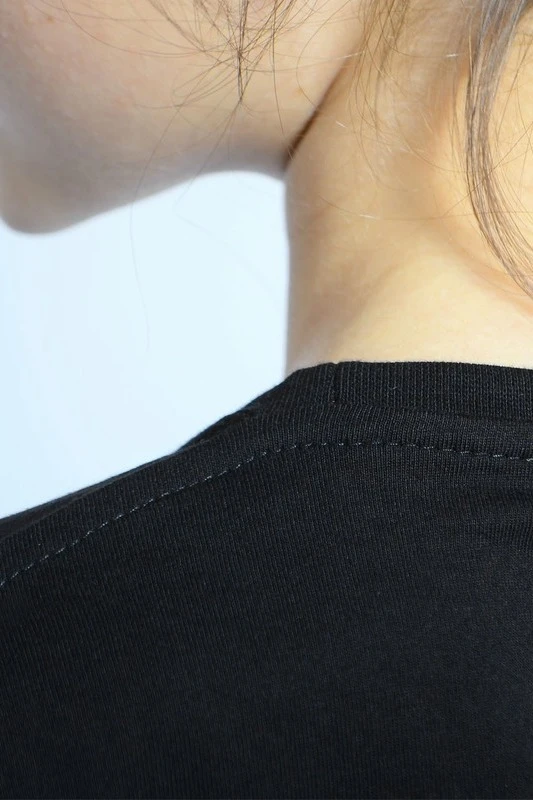 Футболка Премиум детская (Modern) однотонная чёрная (хлопок)#2 Футболка Премиум детская (Modern) однотонная чёрная (хлопок)#2