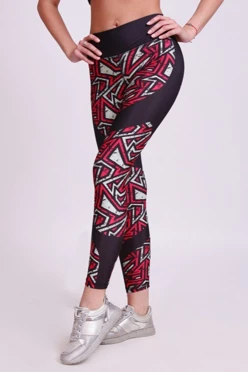 Легинсы женские с широким поясом с принтом "Smithereens"