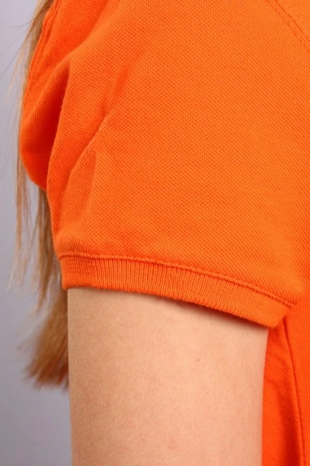 Поло Престиж женская (Modern) однотонная оранжевая (хлопок)#3
