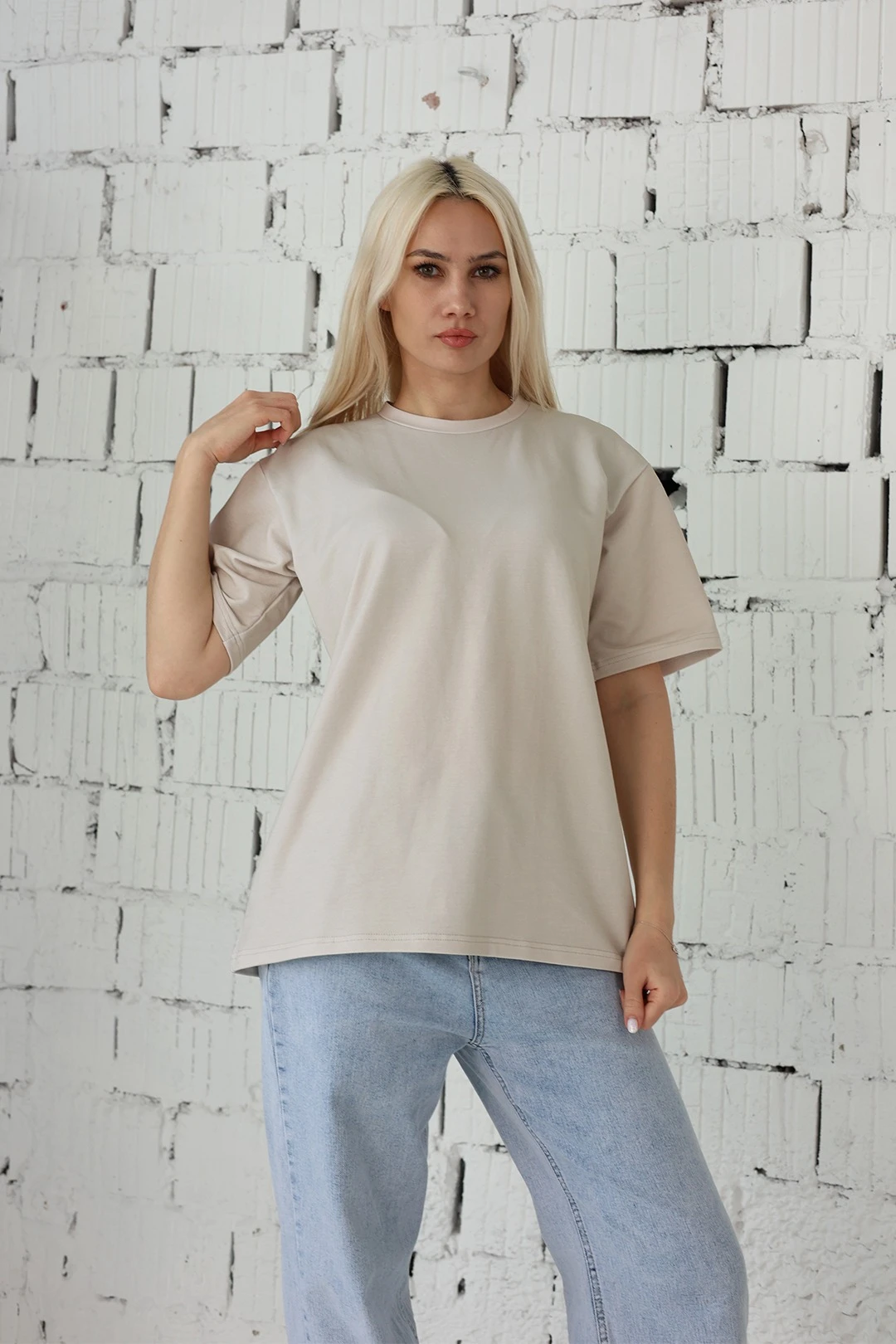 Купить футболку Мерфи оверсайз унисекс однотонную (хлопок)