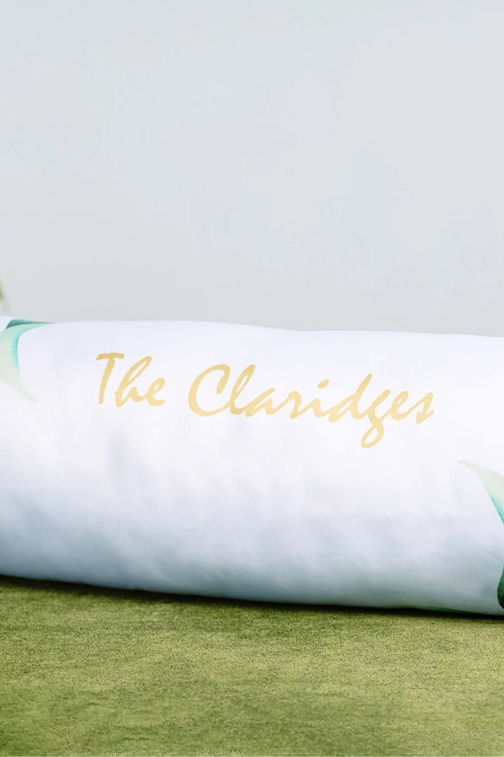 Подушка-валик 16х45 см, с принтом "The Claridges"#1