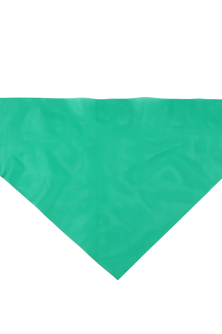 Косынка Лолла из шелка расцвечивания 60х60х90 см, однотонная зеленая#6