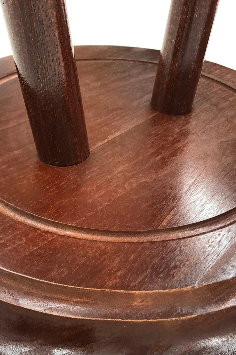 Подставка деревянная с основанием Тарелка (каштан) 2 штока 2,2 м#1