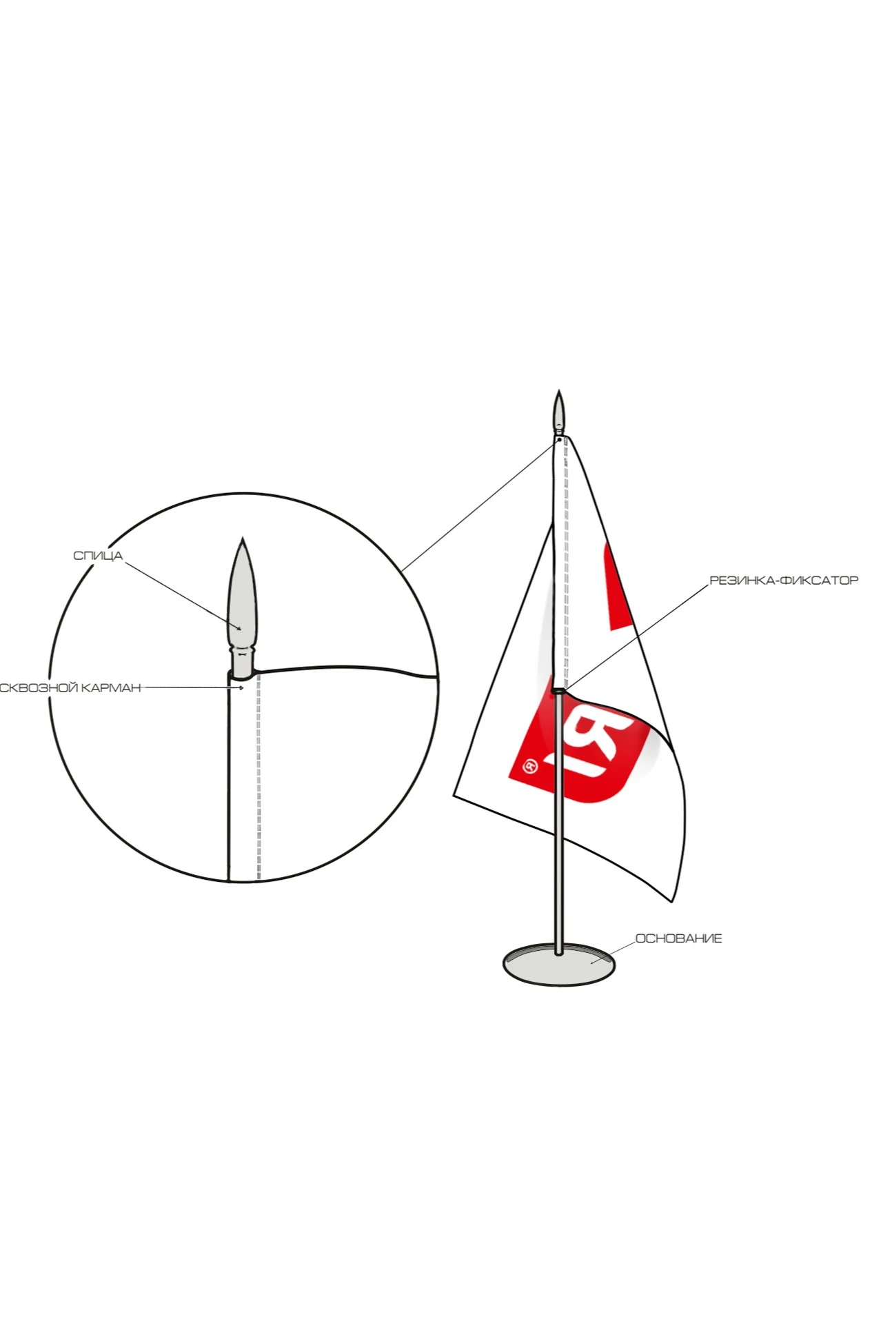 Подставка металлическая (хромированная сталь) 3 штока#3