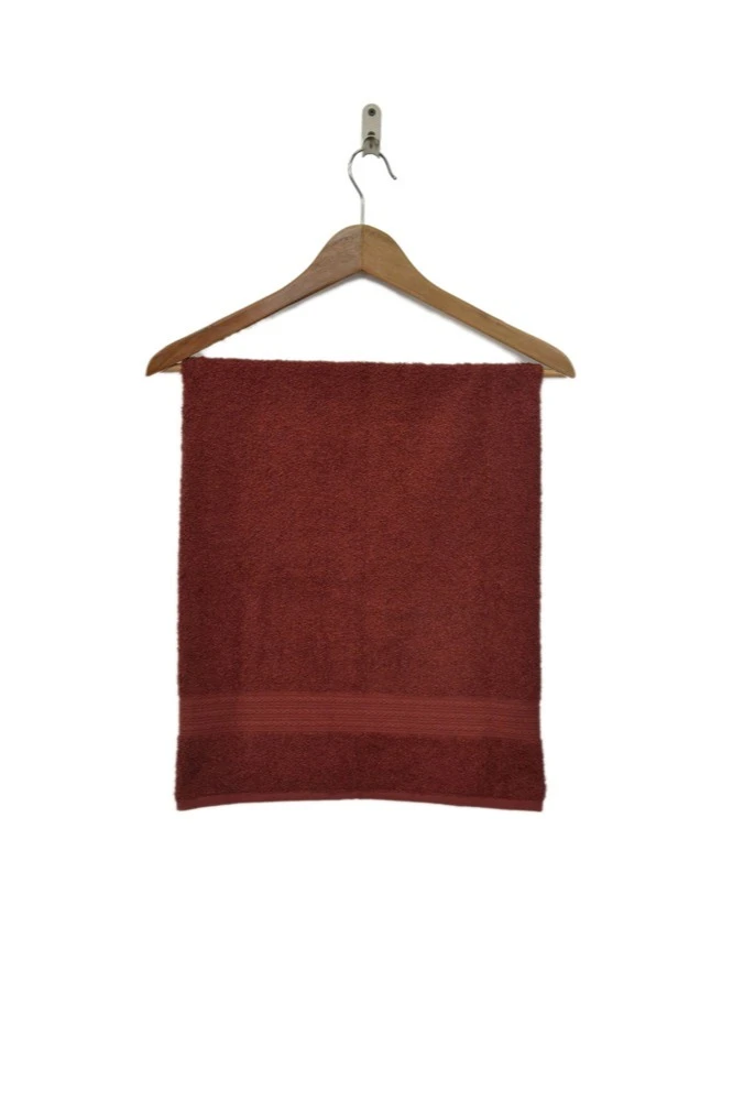 Полотенце махровое 50х90 см (Ituma), однотонное шоколадное#4