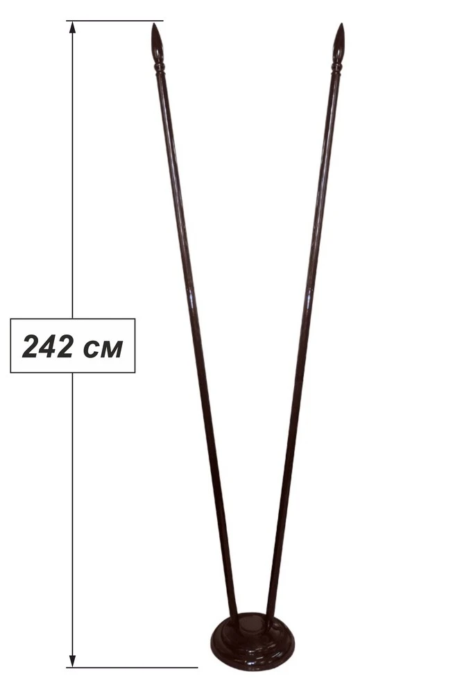 Купить подставку деревянную с основанием Блин 2 штока 2,2 м