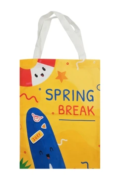 Купить сумку Айрис из льна 35х45 см, печать с одной стороны "Spring Break"