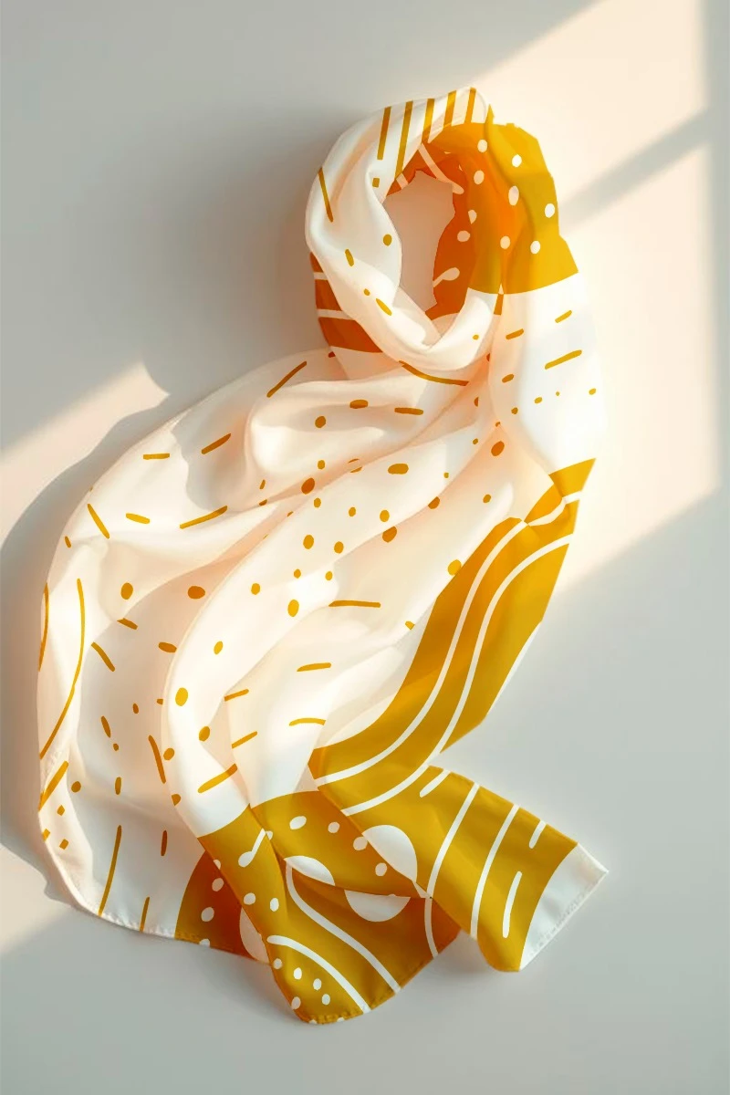 Платок Шанель 90х90 см, с полной запечаткой "4 island"#1