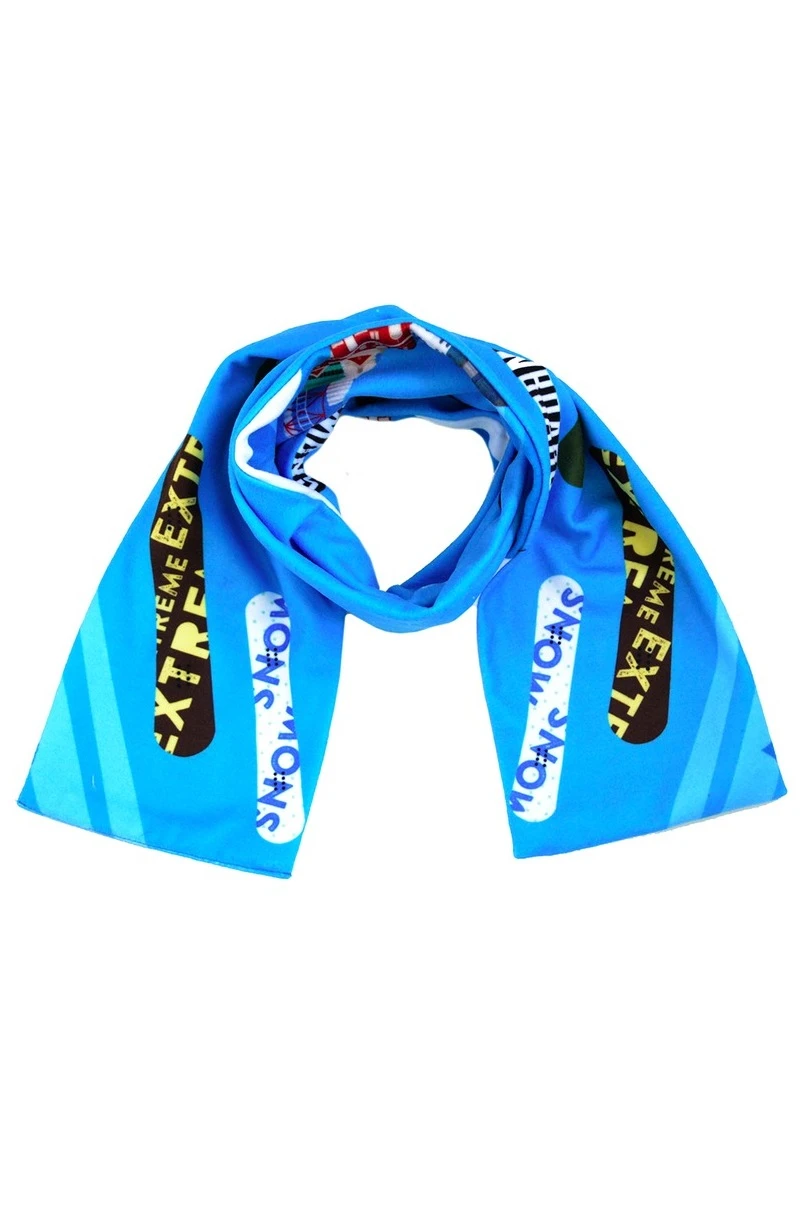 Шарф двухслойный утепленный 15х120 см, с полной запечаткой#4