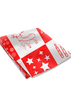 Плед Молли из футера 145х170 см, с принтом "Happy New Year"#1