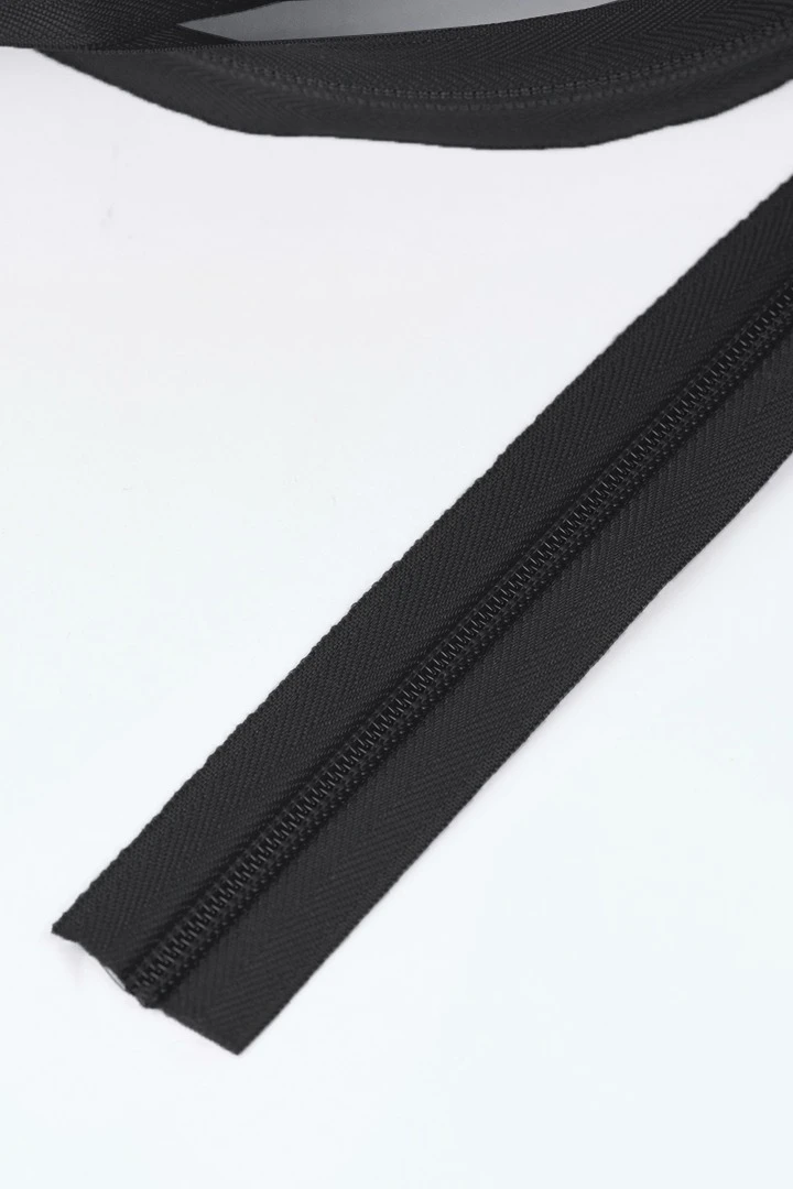 Молния спиральная реверсивная в рулоне 18 300 см, тип 5, черная#4