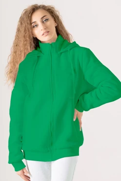 Купить ьалахон Джеймс из футера на флисе унисекс, однотонный зеленый