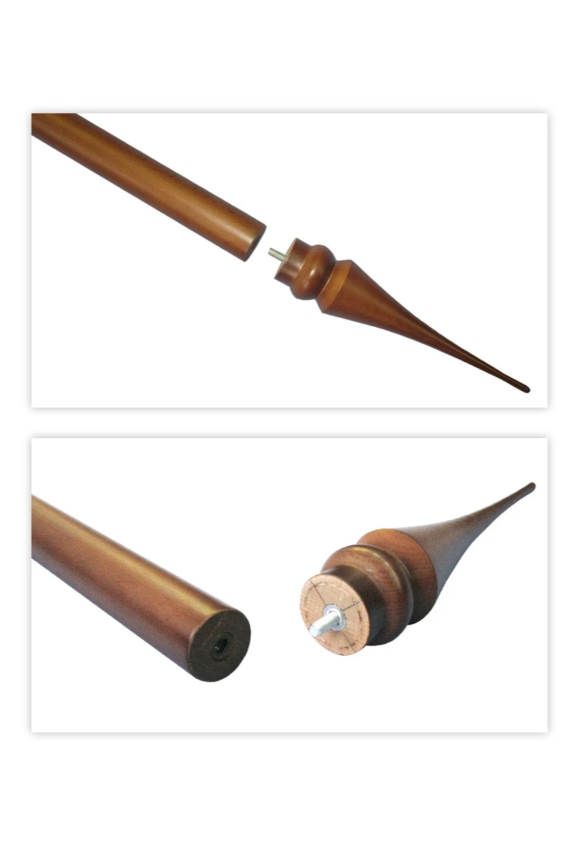 Подставка деревянная с основанием Пирамида (бук) 2 штока 2,5 м#4