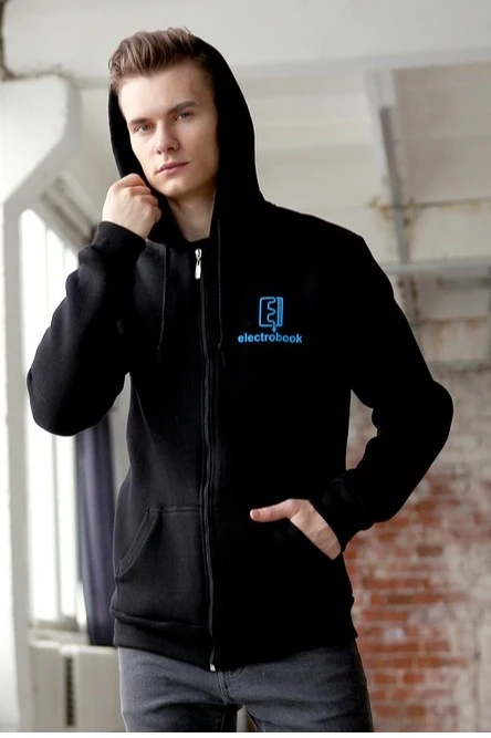 Балахон Рик из футера унисекс, однотонная "Electrobook"#2