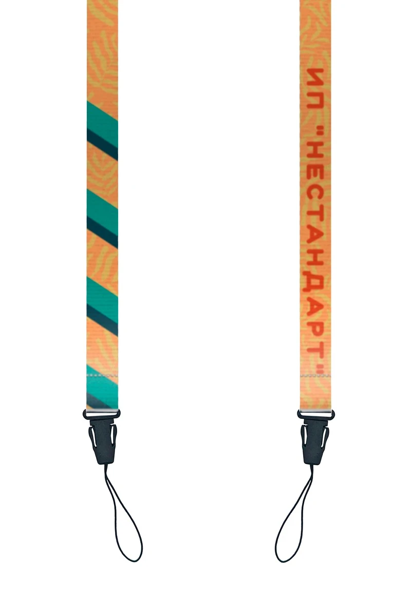 Купить ленту для бейджа репс ширина 1,5 см, с фастексом, с печатью "Нестандарт"