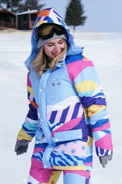 Куртка Вест с капюшоном на синтепоне унисекс, с полной запечаткой#1