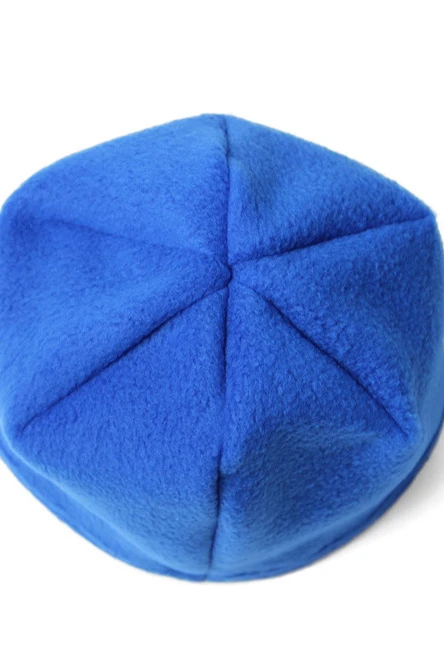 Шапка Вайт флисовая однослойная взрослая, однотонная синяя#8