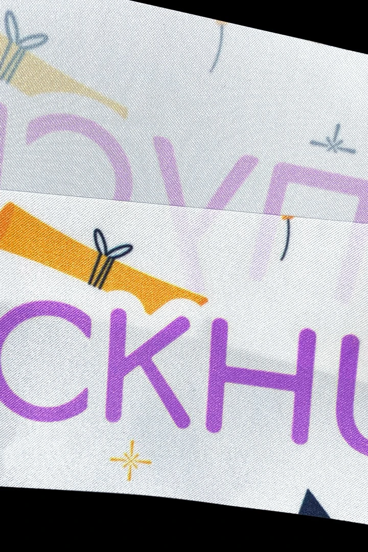 Купить ленту нагрудную с полноцветной печатью 7x150 см