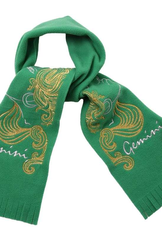Шарф флисовый однослойный 15х120 см, однотонный "Gemini"#2