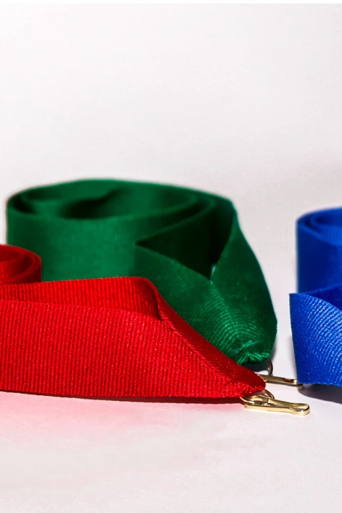 Лента для медали репс ширина 2,2 см, с карабином, зеленая#2