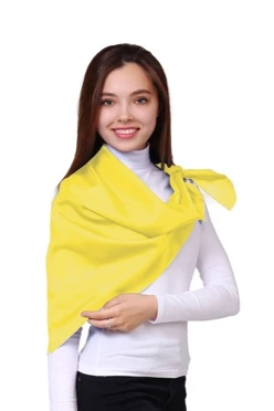 Купить платок Фантазия 90х90 см желтый