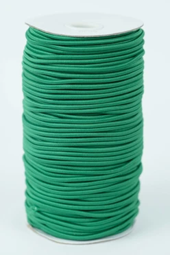 Купить резинку шляпную 100% пэ, 3 мм, зеленую 243