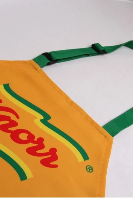 Фартук Свифт с петлей для полотенца, с полной запечаткой "Knorr"#2 Фартук Свифт с петлей для полотенца, с полной запечаткой "Knorr"#2