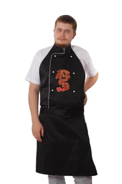 Купить Фартук однотонный Бейкер (из греты) "Red Dragon"
