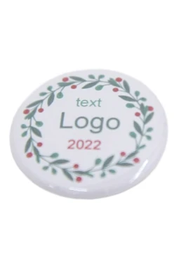 Купить значок закатной Ø 37 мм "Christmas"