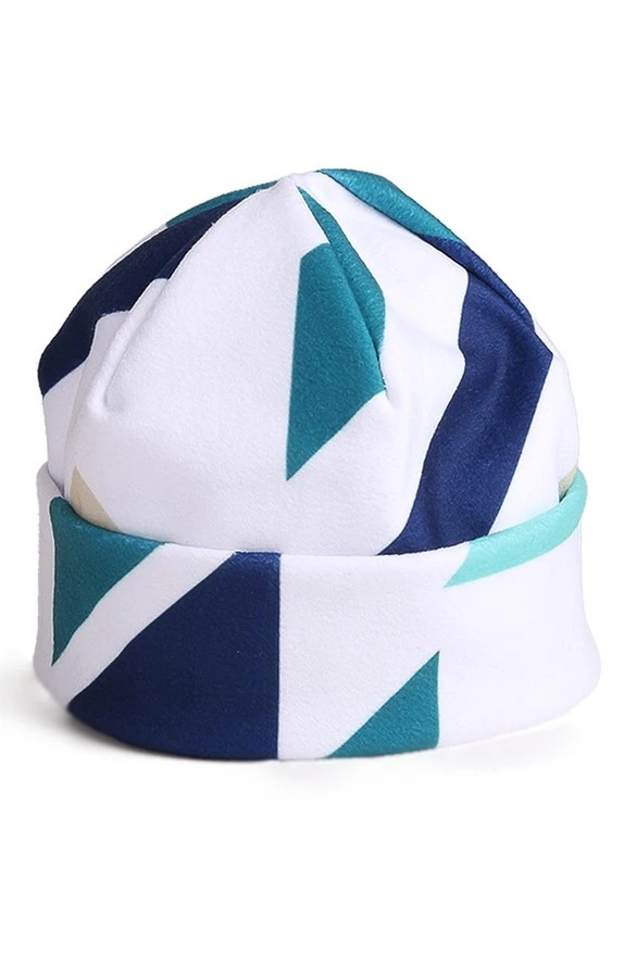 Шапка Лофт флисовая двухслойная взрослая, с полной запечаткой "Arctic"#1